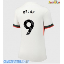 Camisa de time de futebol Chelsea Liam Delap #9 Replicas 2º Equipamento Feminina 2025-26 Manga Curta